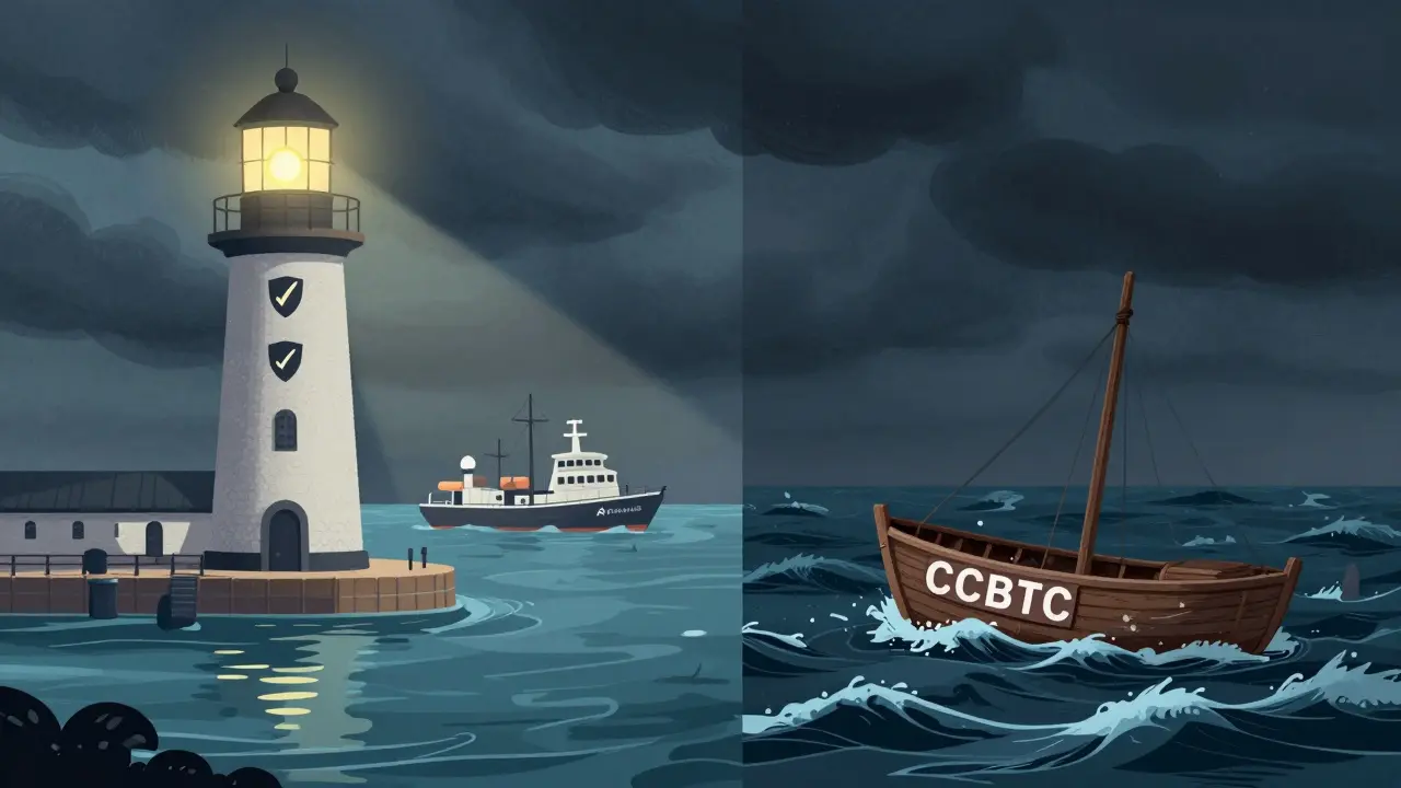 Sturdy lighthouse vs stormy sea with small risky boat