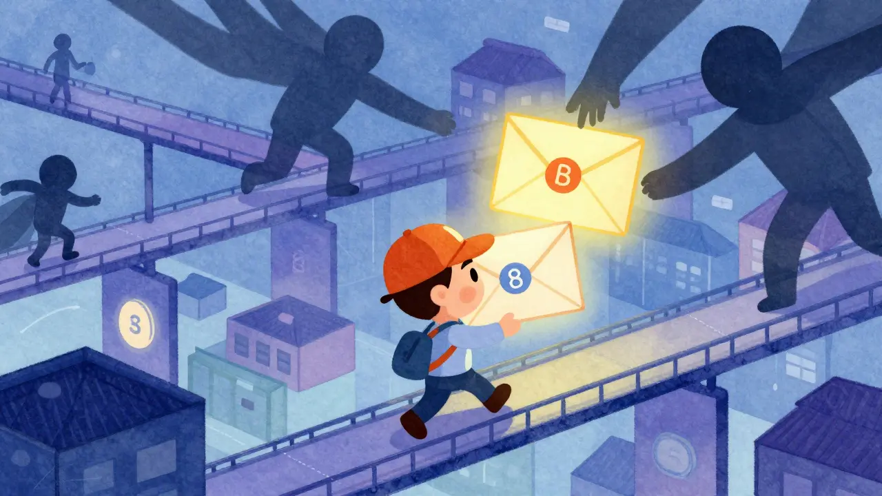 Courier protecting a unique transaction envelope from duplicates