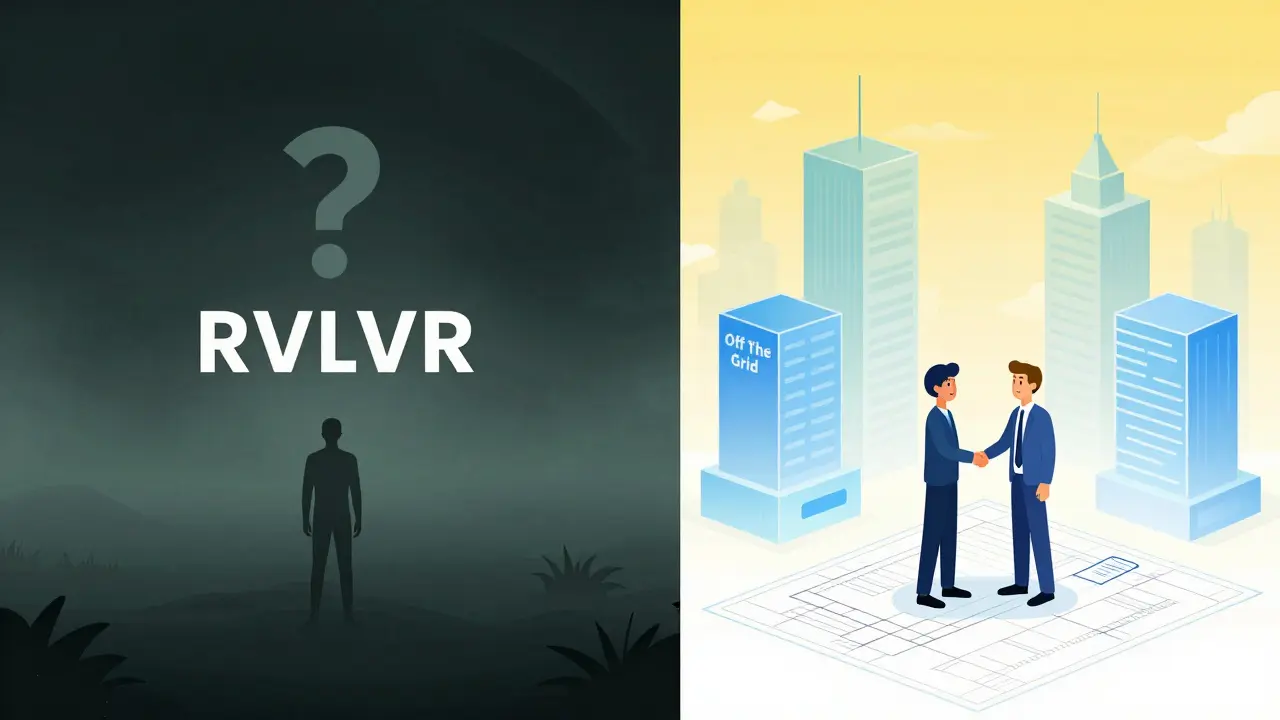 Split illustration showing mysterious void vs transparent crypto city