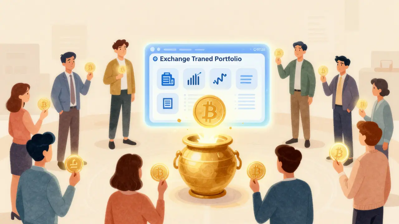 Community members voting on a decentralized portfolio dashboard